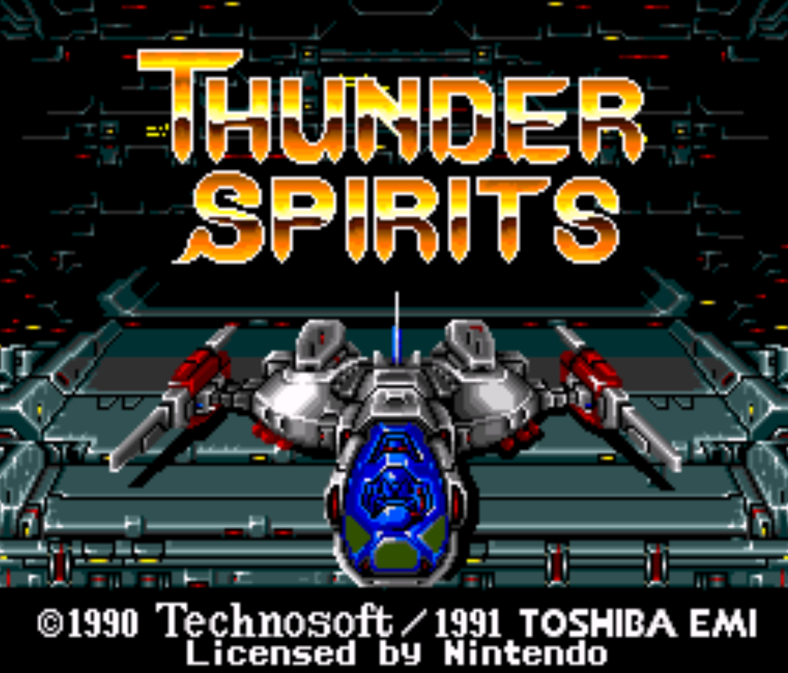Thunder Spirits Title Screen